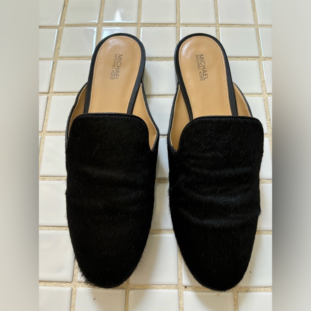 Michael Michael Kors Pony Hair Mules, size 10